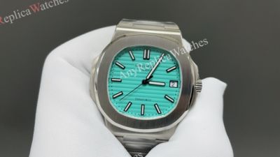 Patek Philippe Nautilus 324  Automatic Movement White Steel Strap Blue 40*8.3mm Watch